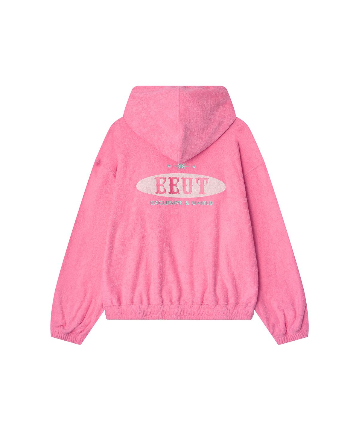 이우트(EEUT) TERRY HOODED ZIP-UP / PINK