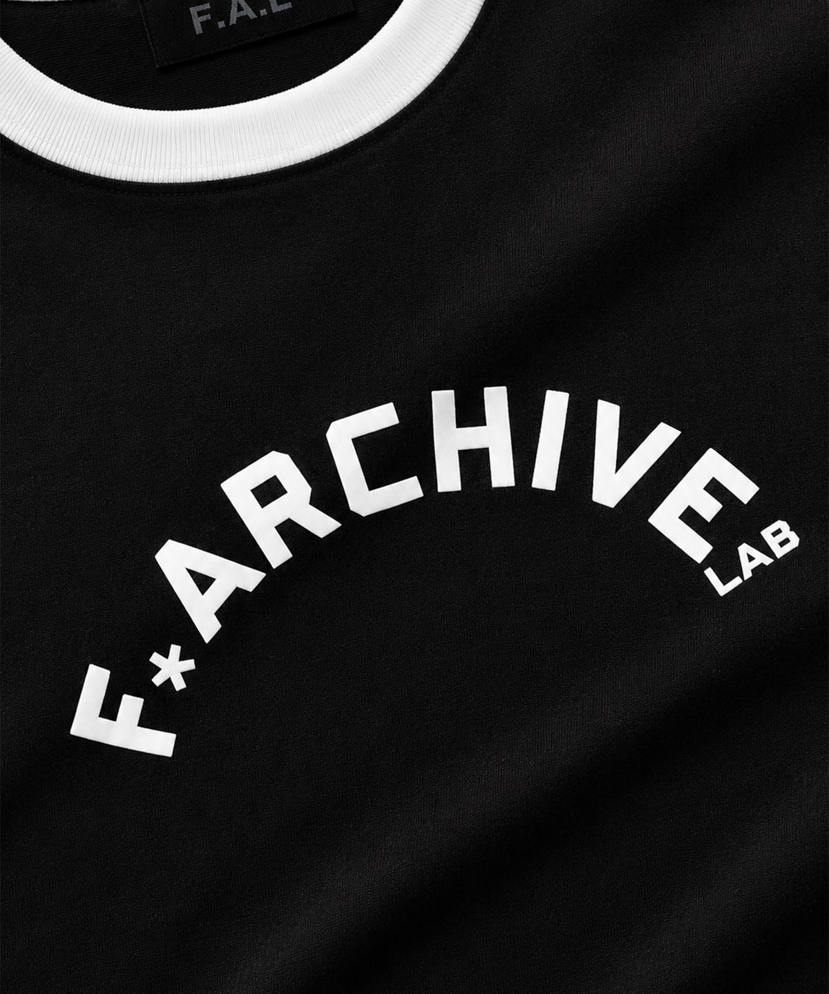 프론트아카이브랩(FRONT ARCHIVE LAB) ARCH 헤비웨이트 링거 반팔 티셔츠 [블랙]