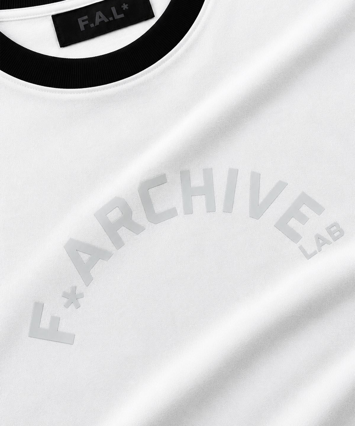 프론트아카이브랩(FRONT ARCHIVE LAB) ARCH 헤비웨이트 링거 반팔 티셔츠 [화이트]