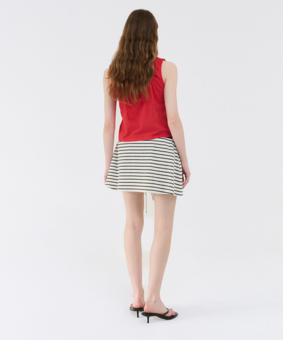 지비에이치 어패럴(GBH APPAREL) TERRY MINI SKIRT / STRIPE