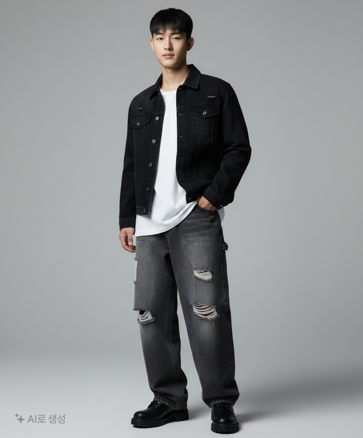엑스톤즈(XTONZ) 청/데님 팬츠 M