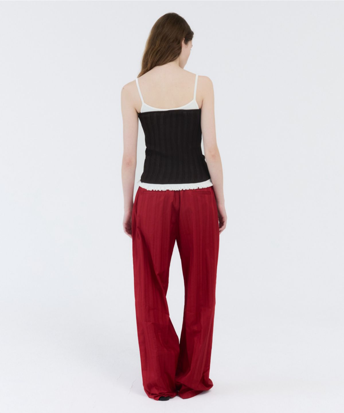 지비에이치 어패럴(GBH APPAREL) CROCHET TUBE TOP / BROWN