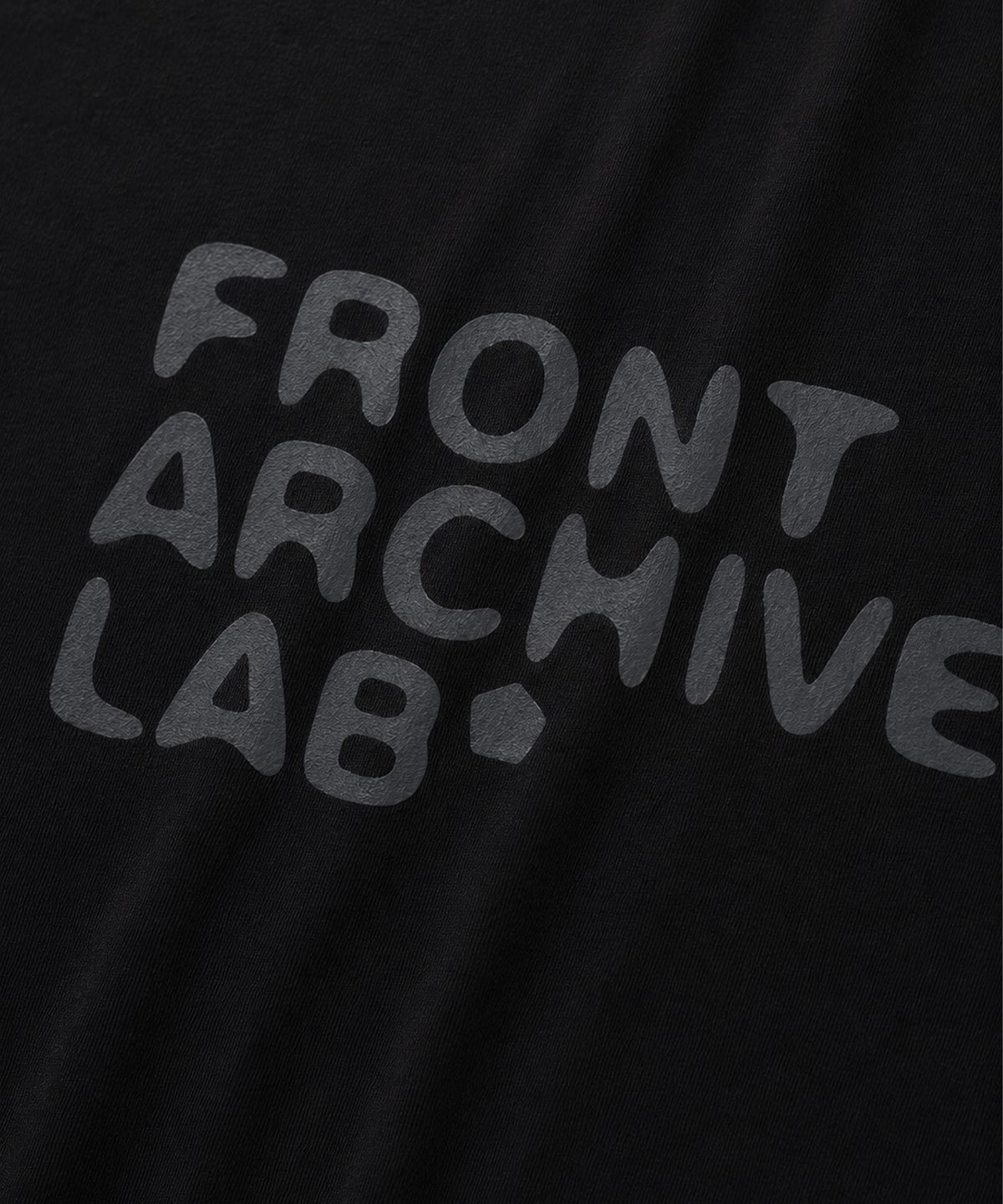 프론트아카이브랩(FRONT ARCHIVE LAB) BLUR 오버핏 반팔 티셔츠 [블랙]