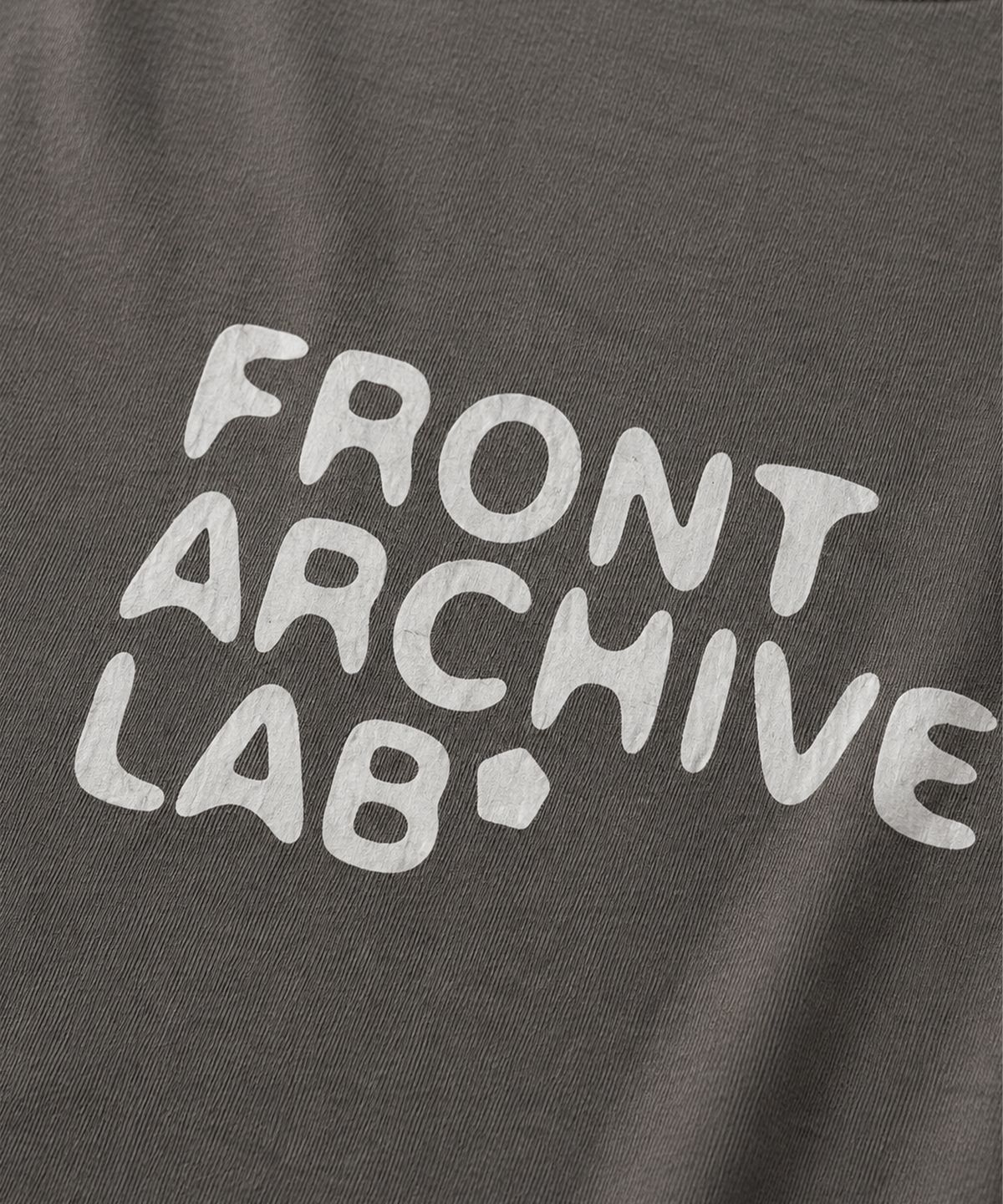 프론트아카이브랩(FRONT ARCHIVE LAB) BLUR 오버핏 반팔 티셔츠 [차콜]