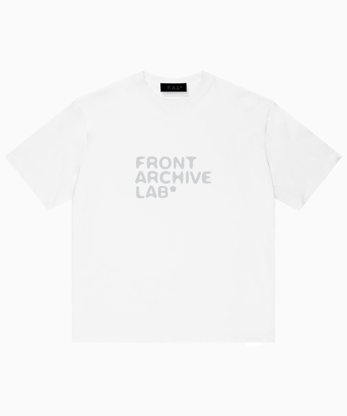 프론트아카이브랩(FRONT ARCHIVE LAB) BLUR 오버핏 반팔 티셔츠 [화이트]