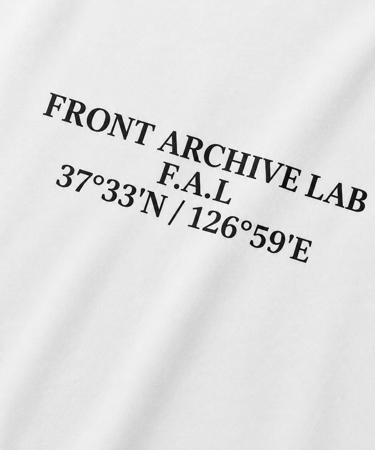 프론트아카이브랩(FRONT ARCHIVE LAB) COORD 오버핏 반팔 티셔츠 [화이트]