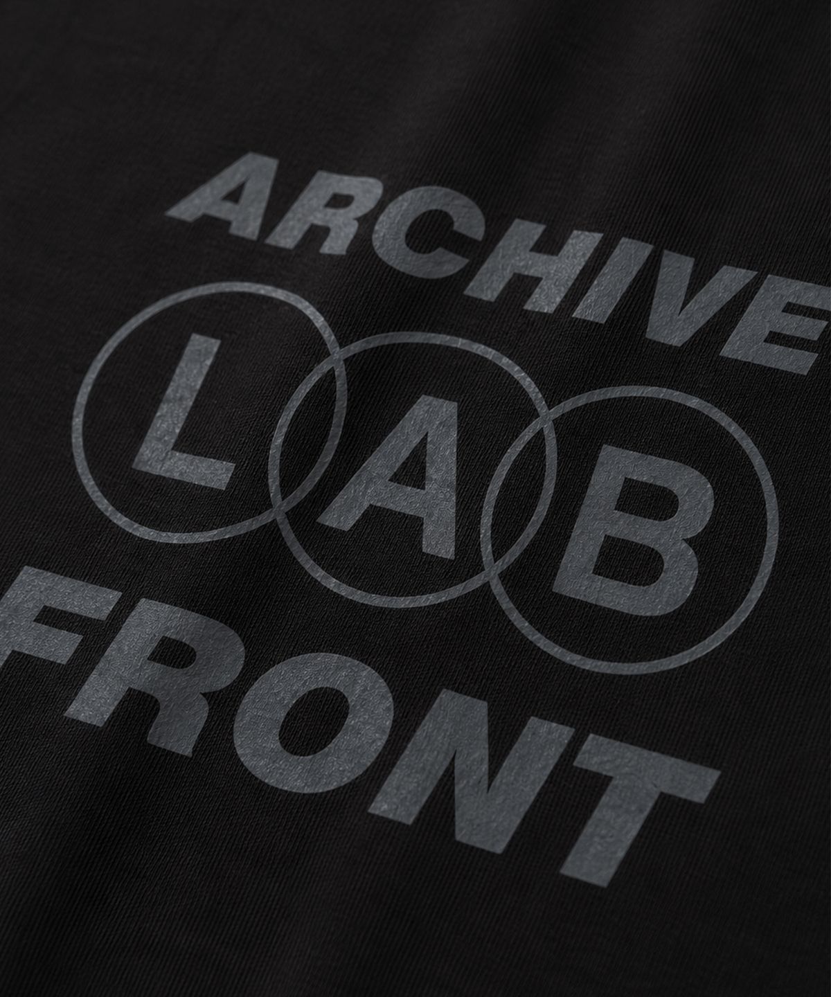 프론트아카이브랩(FRONT ARCHIVE LAB) ARCHIVE 쿨 코튼 반팔 티셔츠 [블랙]
