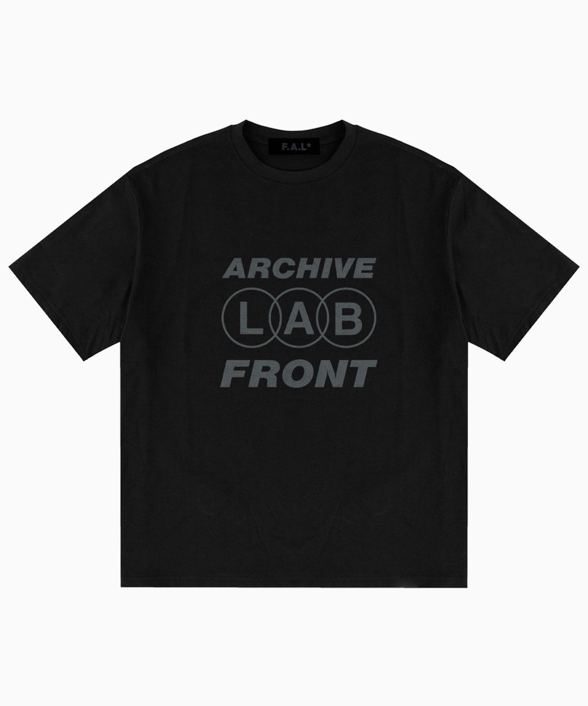프론트아카이브랩(FRONT ARCHIVE LAB) ARCHIVE 쿨 코튼 반팔 티셔츠 [블랙]