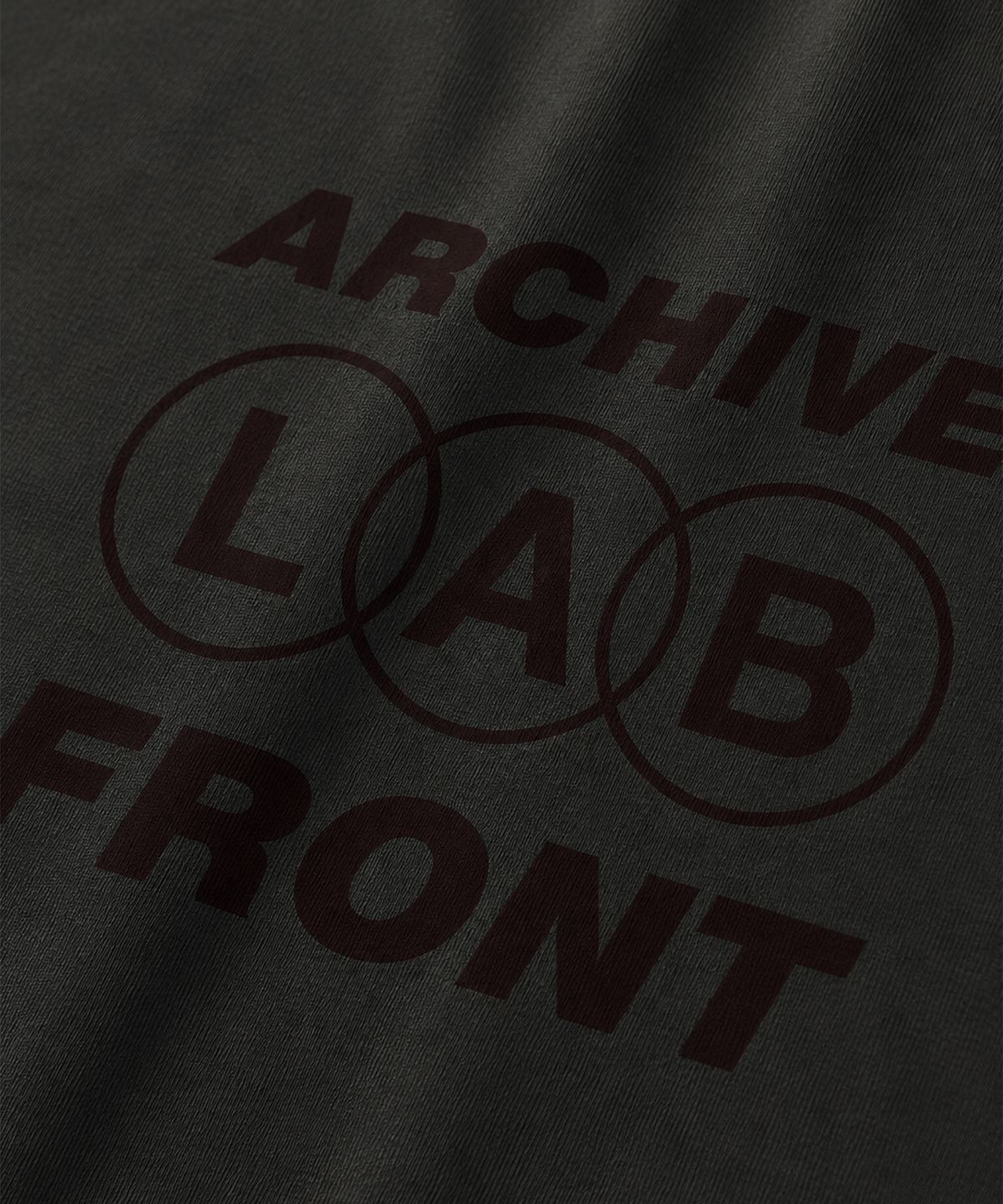프론트아카이브랩(FRONT ARCHIVE LAB) ARCHIVE 쿨 코튼 반팔 티셔츠 [차콜]