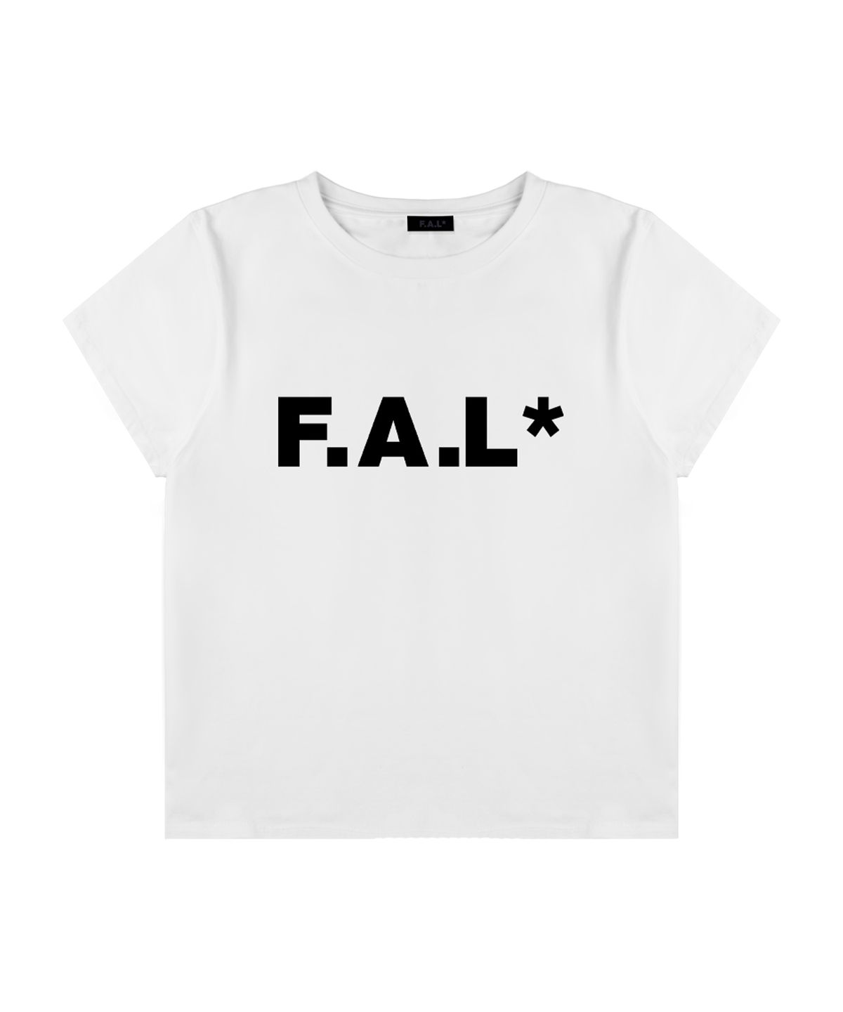 프론트아카이브랩(FRONT ARCHIVE LAB) FAL 우먼 크롭 반팔 티셔츠 [화이트]