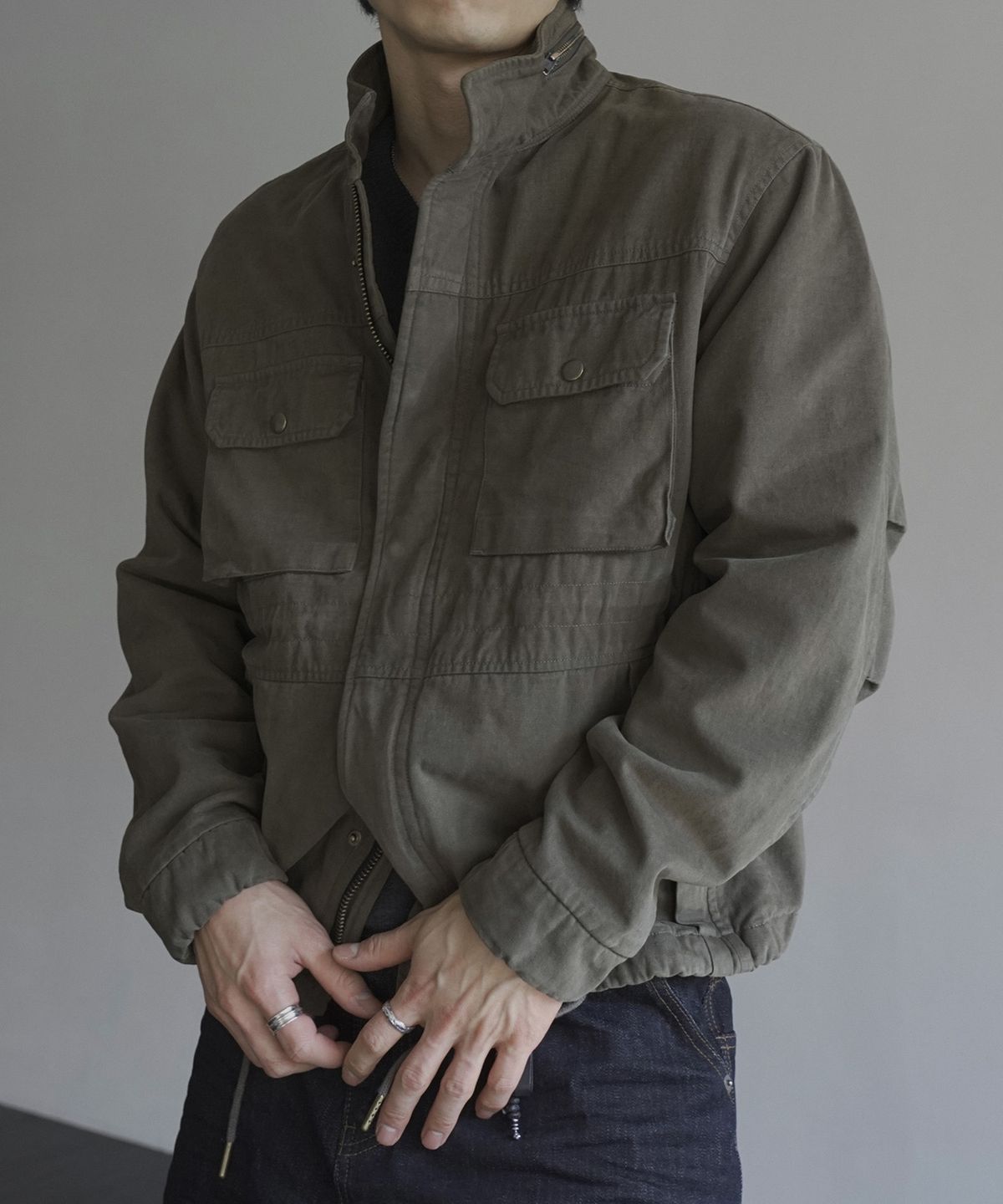시도(SIIIIDO) KIKUO FIELD JACKET(KHAKI)