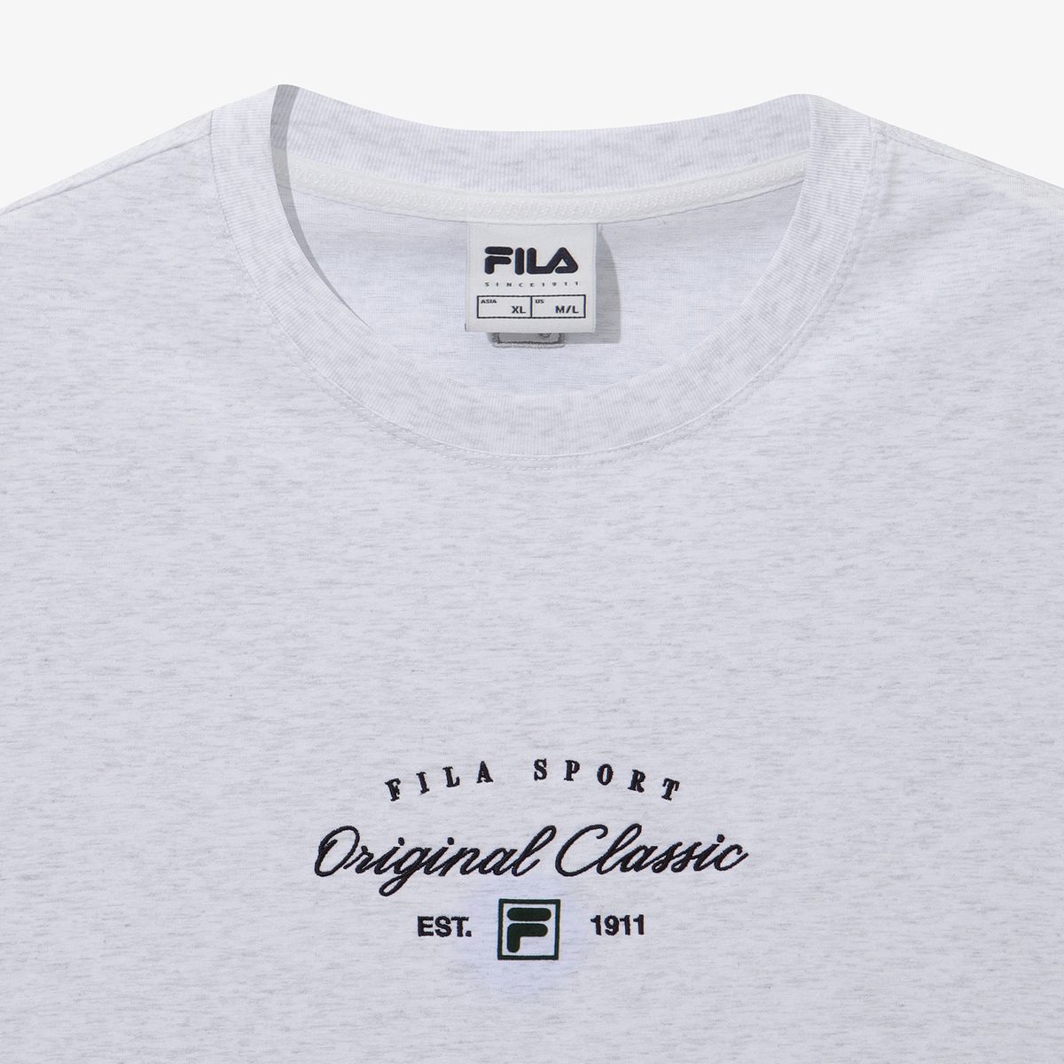 휠라(FILA) Coldwave+ 트랙 어깨배색 반팔티(FS262RS01X007061)