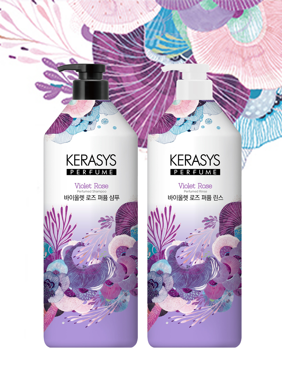 케라시스(KERASYS) 케라시스 퍼퓸 샴푸+린스 골라담기 980ml(화이트데이지/바이올렛로즈/그린릴리)