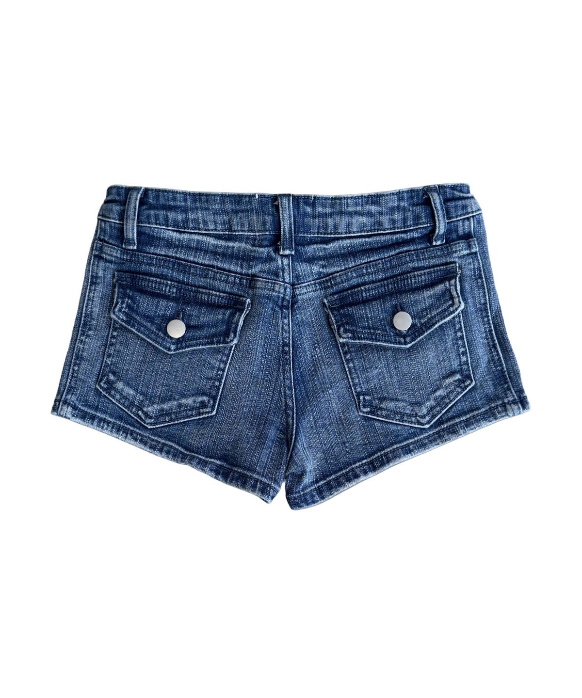 길라아카이브(GILAARCHIVE) TATTOOED GRAPHIC DENIM SHORTS_BLUE