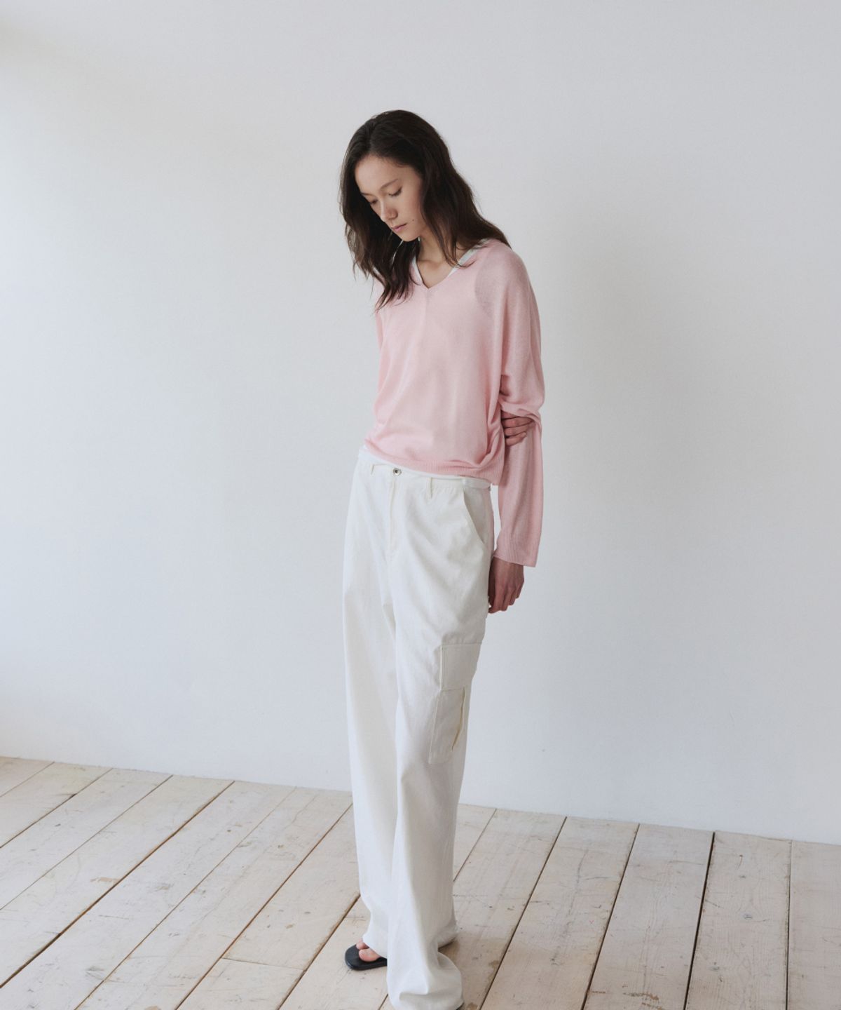이어닝(YEARNING) EASY CARPENTER PANTS, WHITE