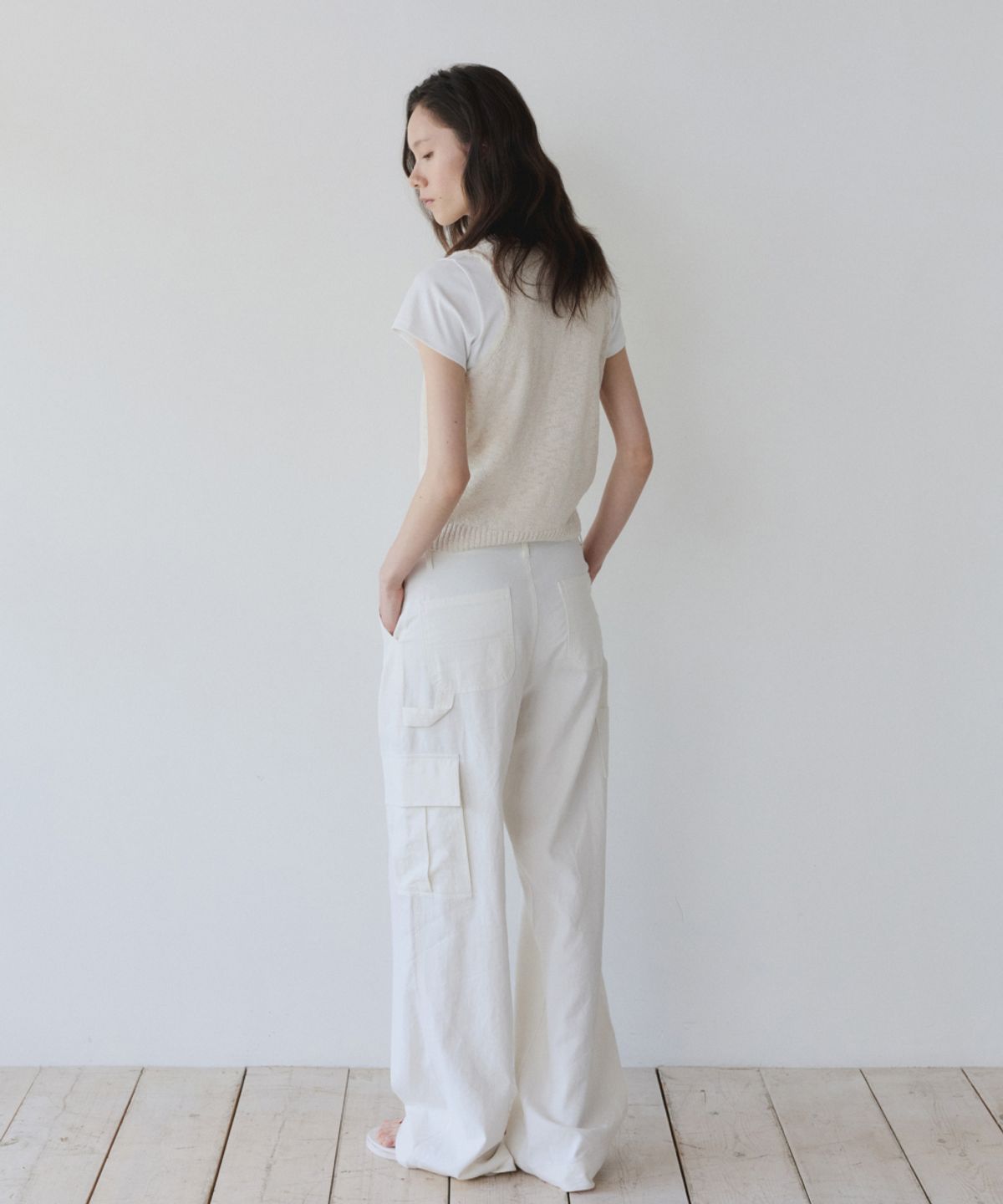 이어닝(YEARNING) EASY CARPENTER PANTS, WHITE