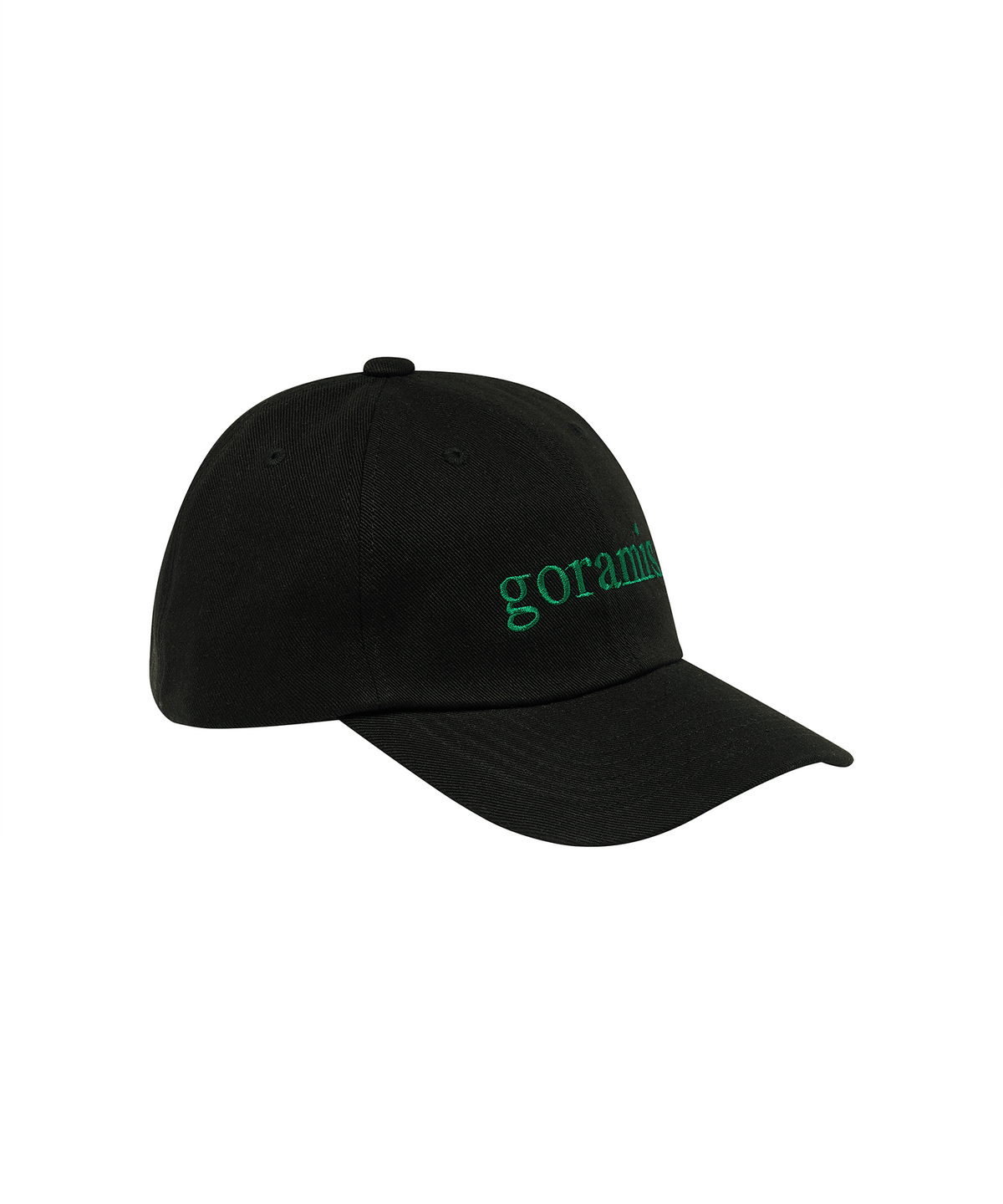 고라미스(GORAMIS) 세리프 로고 볼 캡 [BLACK]