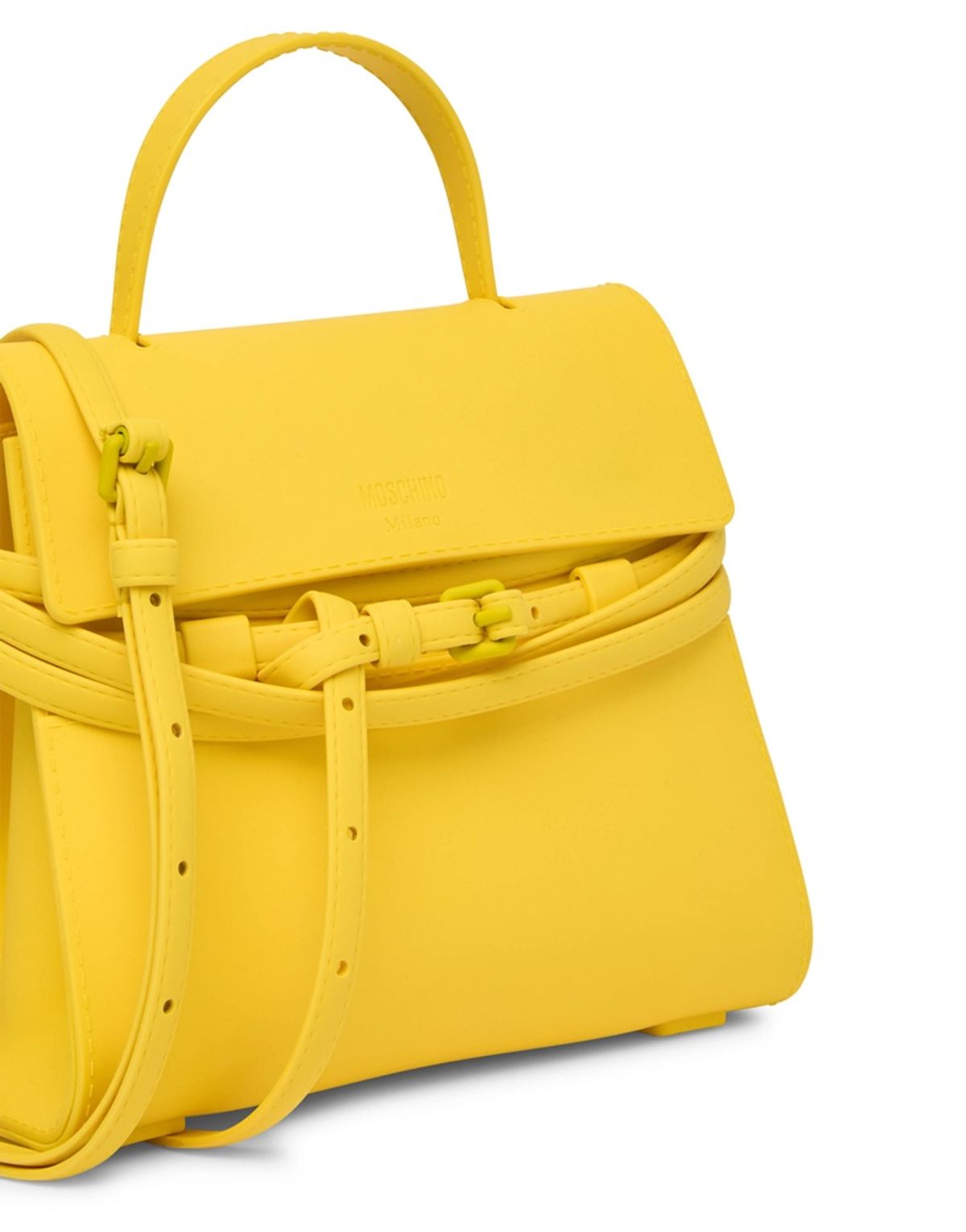 모스키노(MOSCHINO) 타이 미 타이 미 실리콘 스몰 핸드백 YELLOW