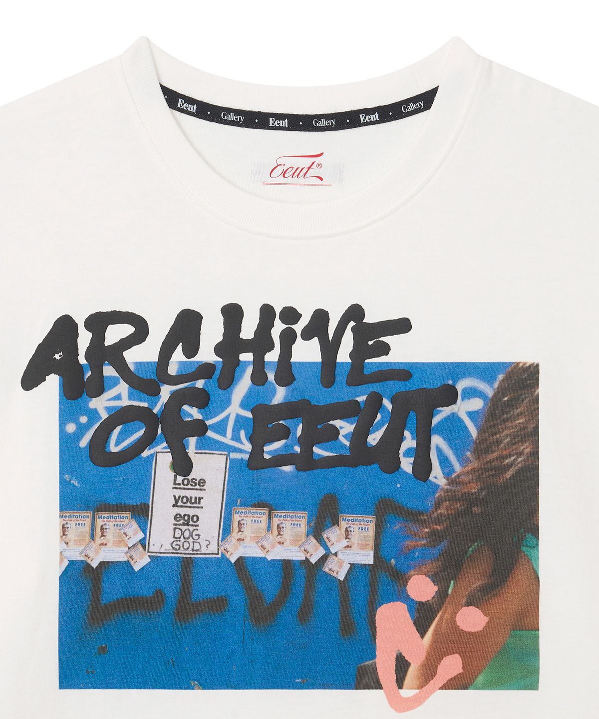 이우트(EEUT) GRAFFITI PHOTO GALLERY T-SHIRT / WHITE