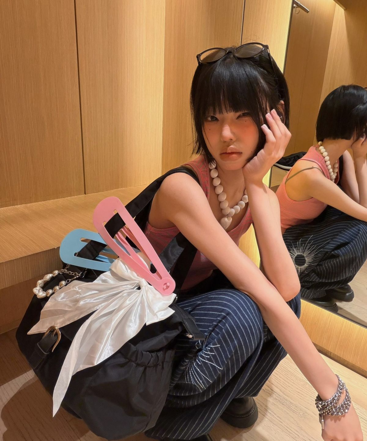 르네오로(LENEORO) 루베노아 숄더 보스턴백