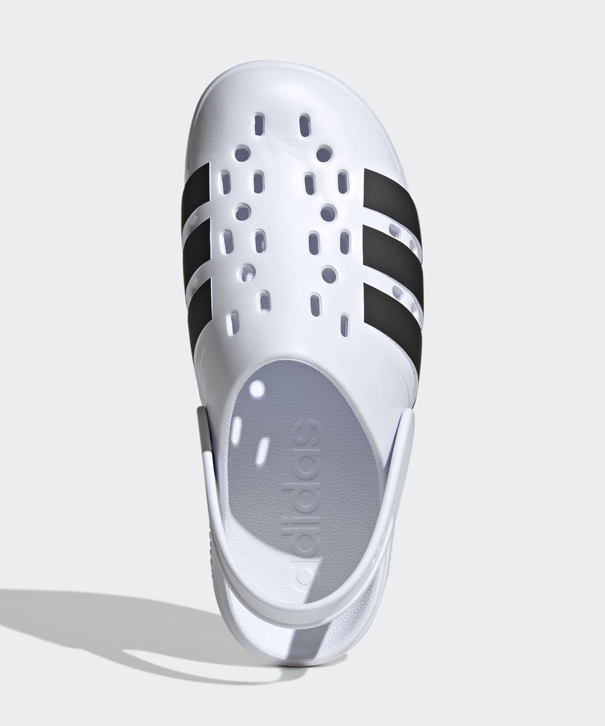 아디다스(ADIDAS) 아딜렛 클로그 2.0 - 화이트:블랙 / JS1130