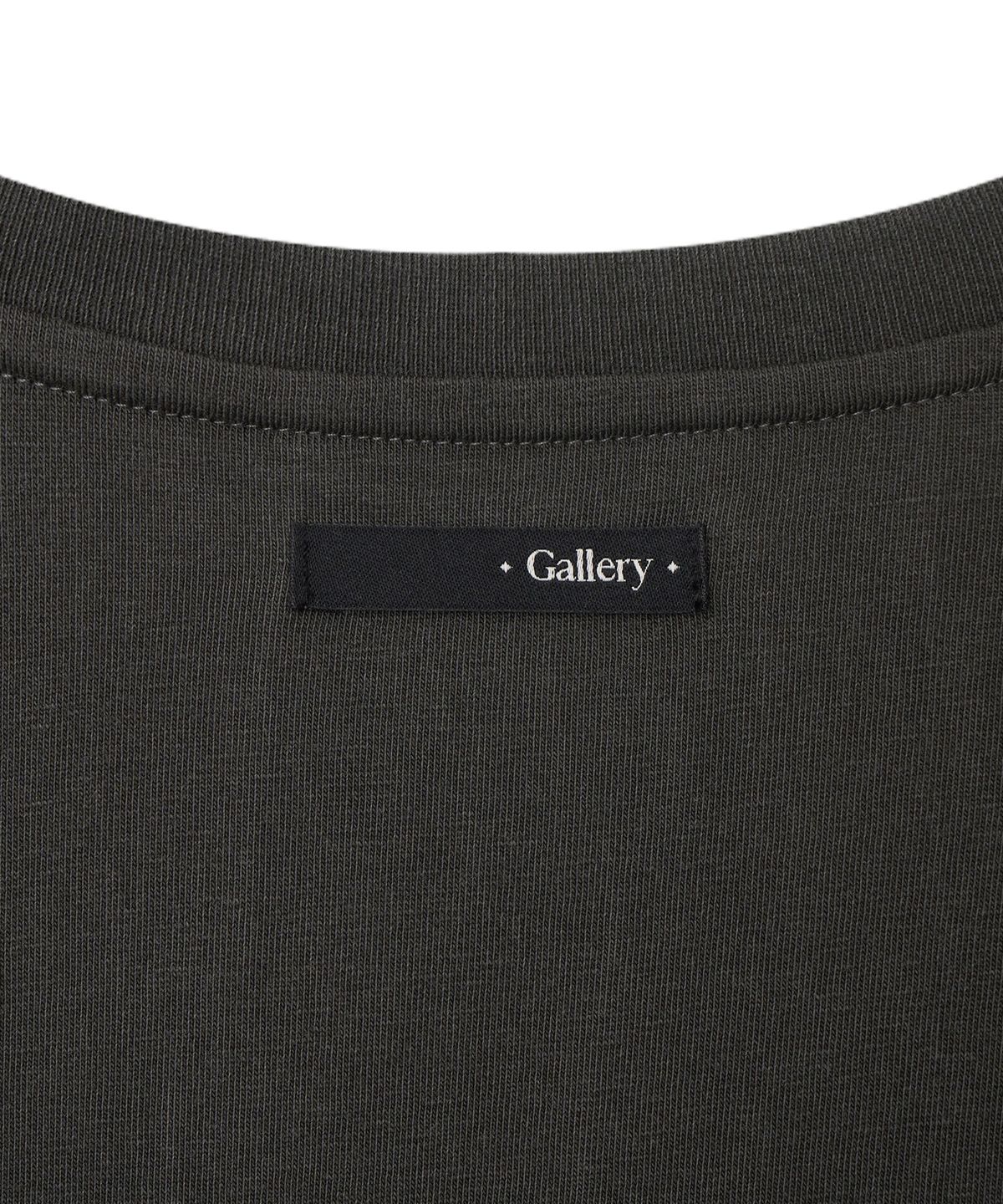 이우트(EEUT) PAINTED SHOES GALLERY T-SHIRT / CHARCOAL