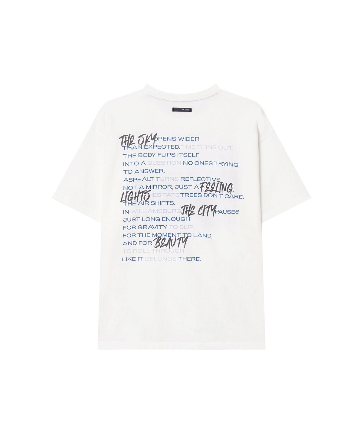 이우트(EEUT) WILLIAMSBURG PHOTO GALLERY T-SHIRT / WHITE