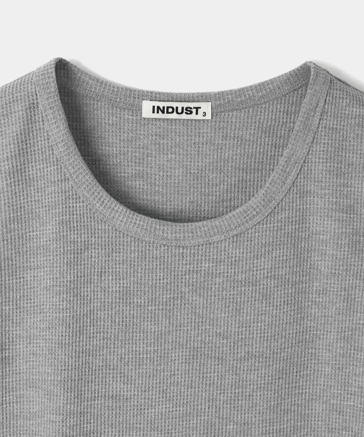 인더스트(INDUST) 리브드 와플 슬리브리스_3COLOR