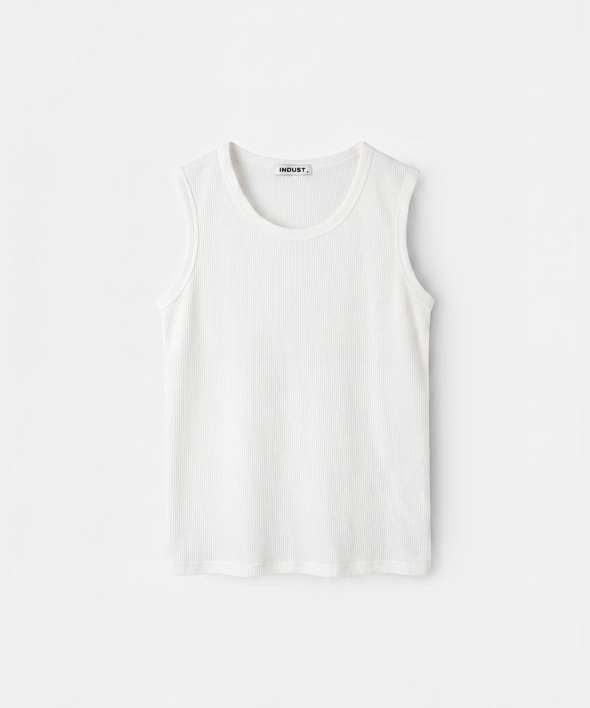 인더스트(INDUST) 리브드 와플 슬리브리스_3COLOR