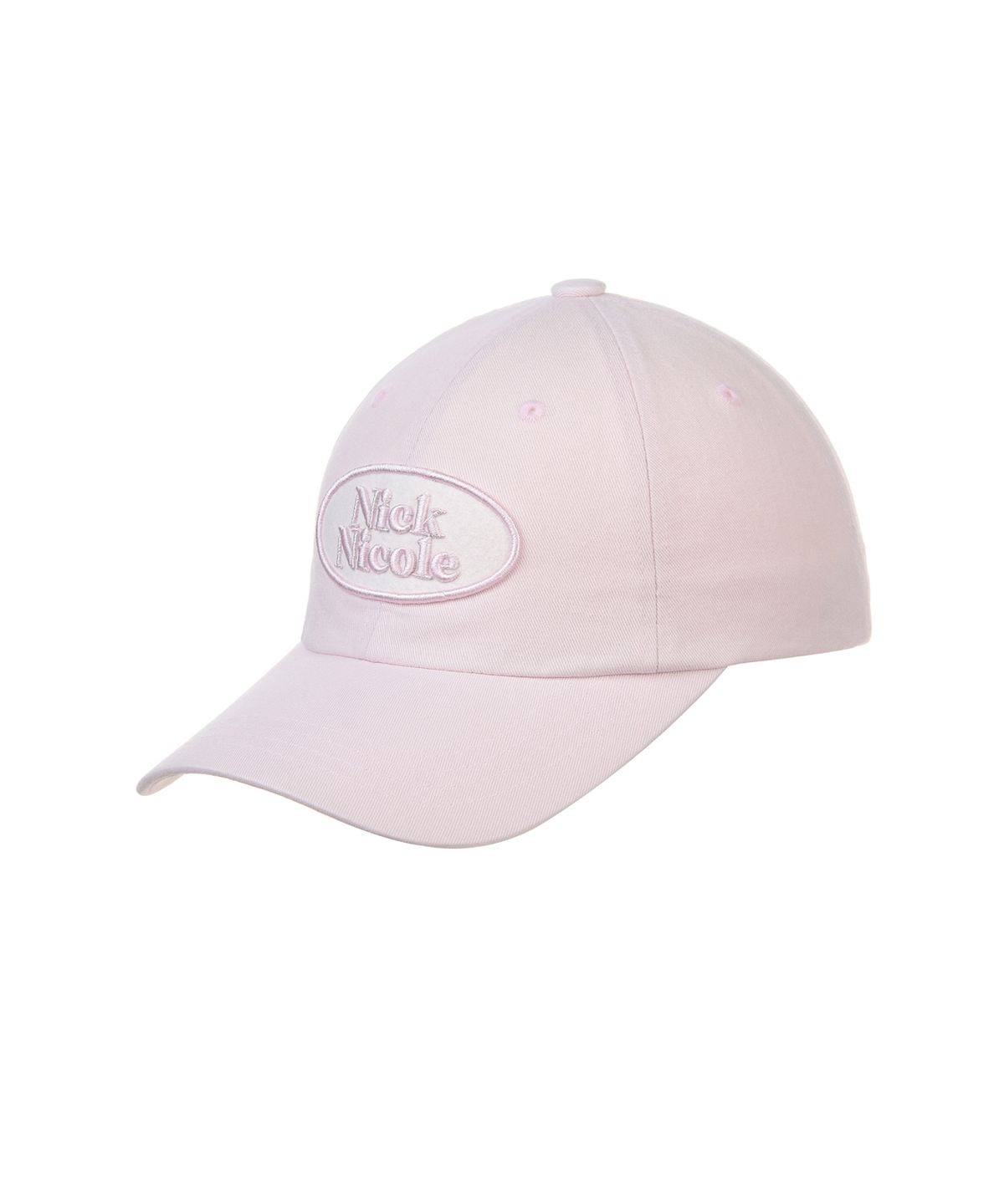 닉앤니콜(NICK&NICOLE) OVAL WAPPEN BALL CAP_PASTEL PINK
