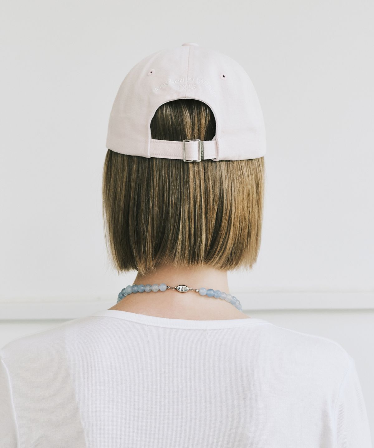 닉앤니콜(NICK&NICOLE) OVAL WAPPEN BALL CAP_PASTEL PINK
