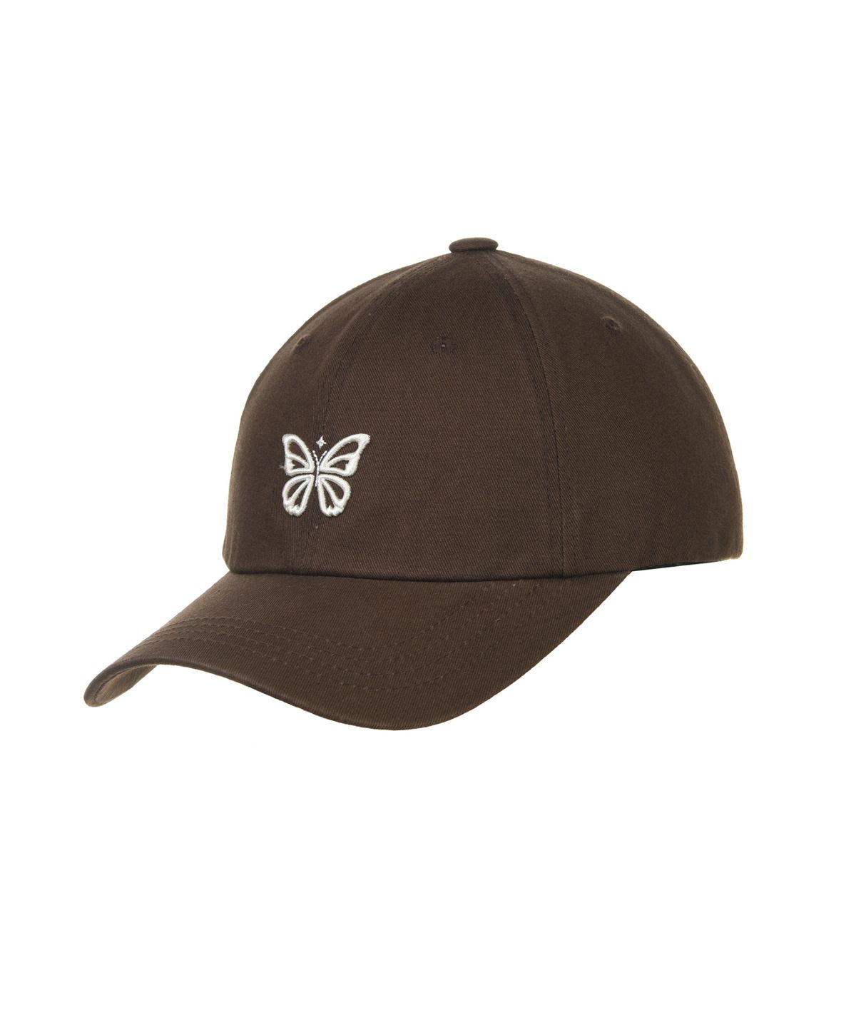 닉앤니콜(NICK&NICOLE) MINI BUTTERFLY BLINK BALL CAP_BROWN CREAM