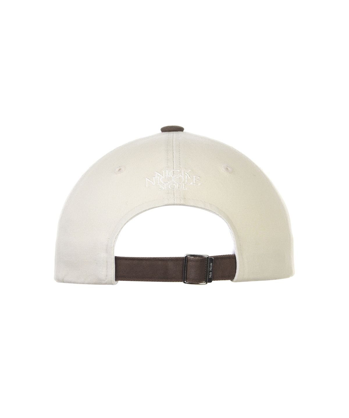 닉앤니콜(NICK&NICOLE) MINI BUTTERFLY BLINK BALL CAP_TWOTONE BROWN