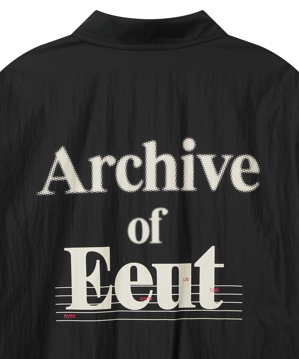 이우트(EEUT) EEUT SHEET COACH JACKET / BLACK