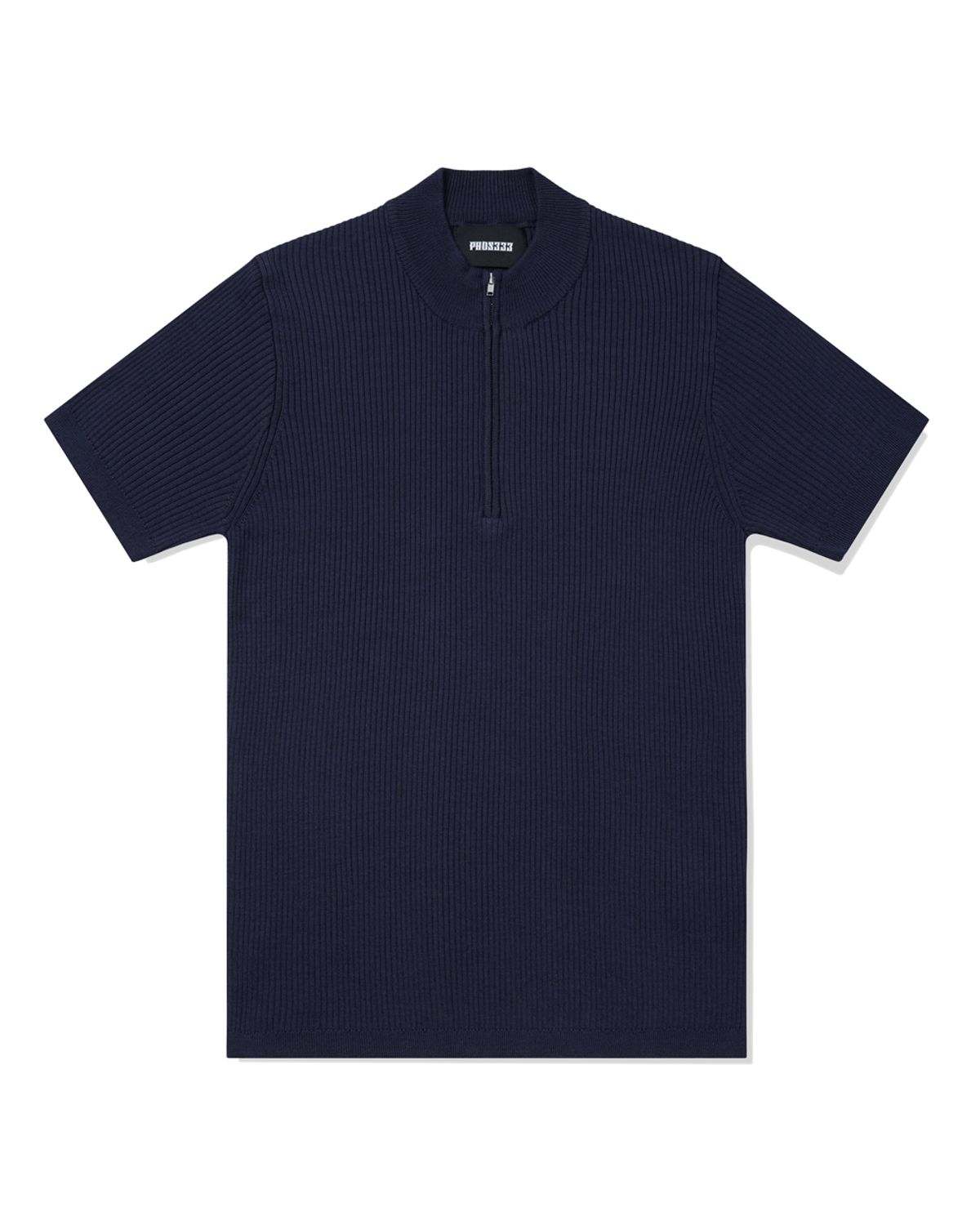 포스333(PHOS333) M Slim Fit Half Zip Knit/Navy