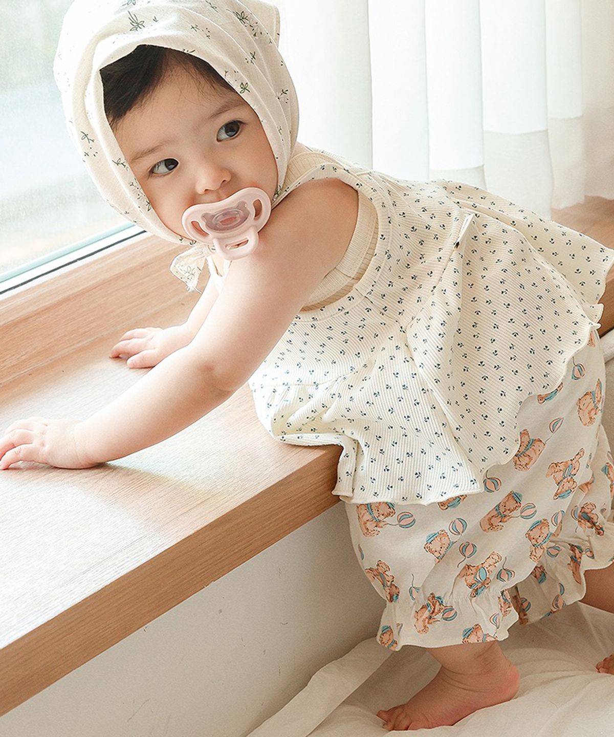 아림클로젯(ARIMCLOSET) 귀여운 토끼랑 곰돌이가 함께하죠 - 아기 프릴팬츠