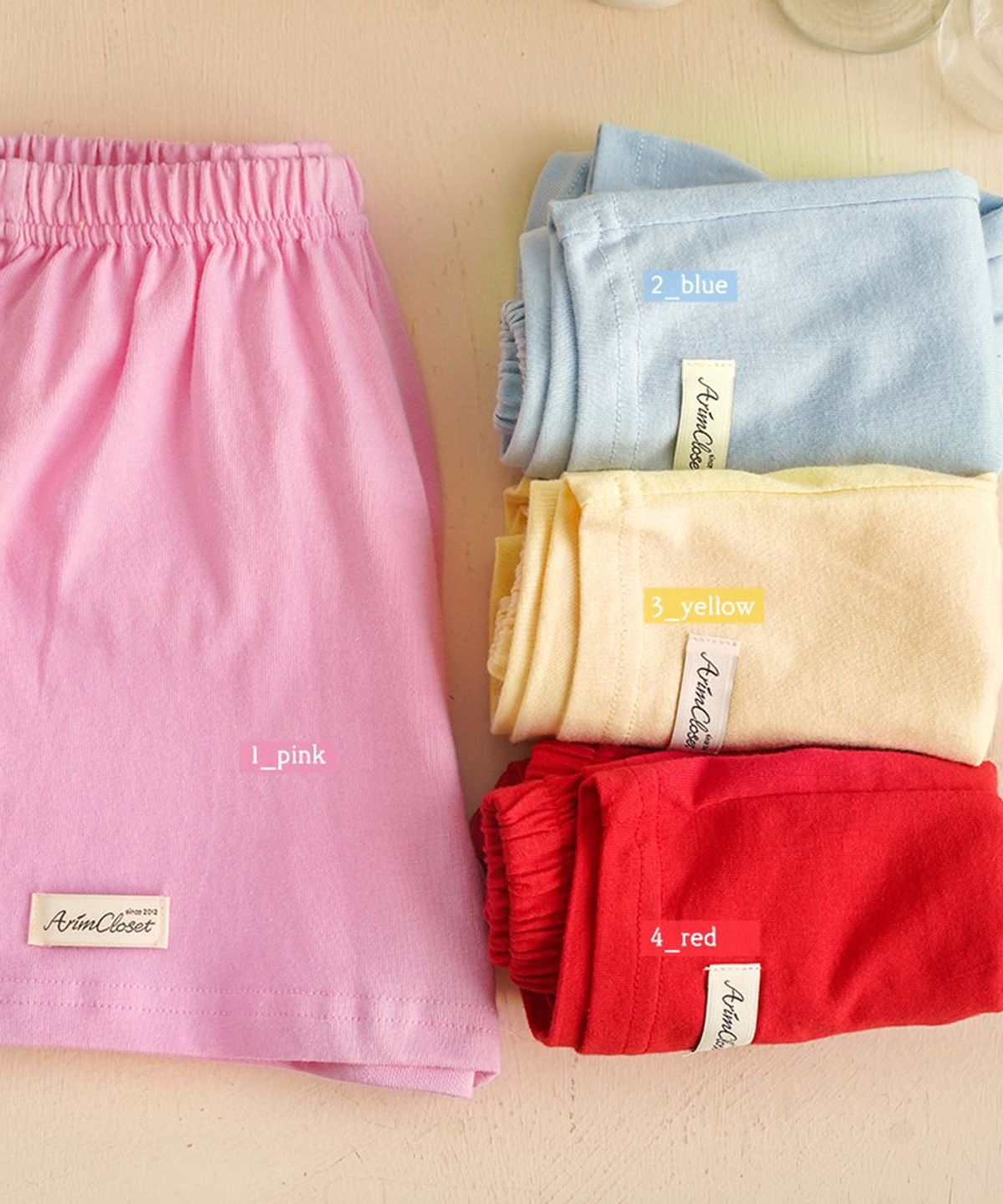 아림클로젯(ARIMCLOSET) 귀여운 쪼꼬미의 귀여운 팬츠라죠 - 아기 컬러풀 반바지