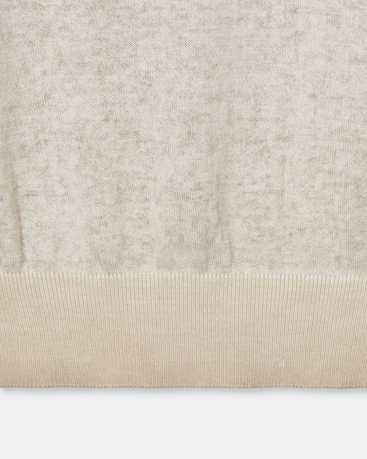 디앤드퀘스천(THEENDQUESTION) Dyeing washed collar knit top / BEIGE