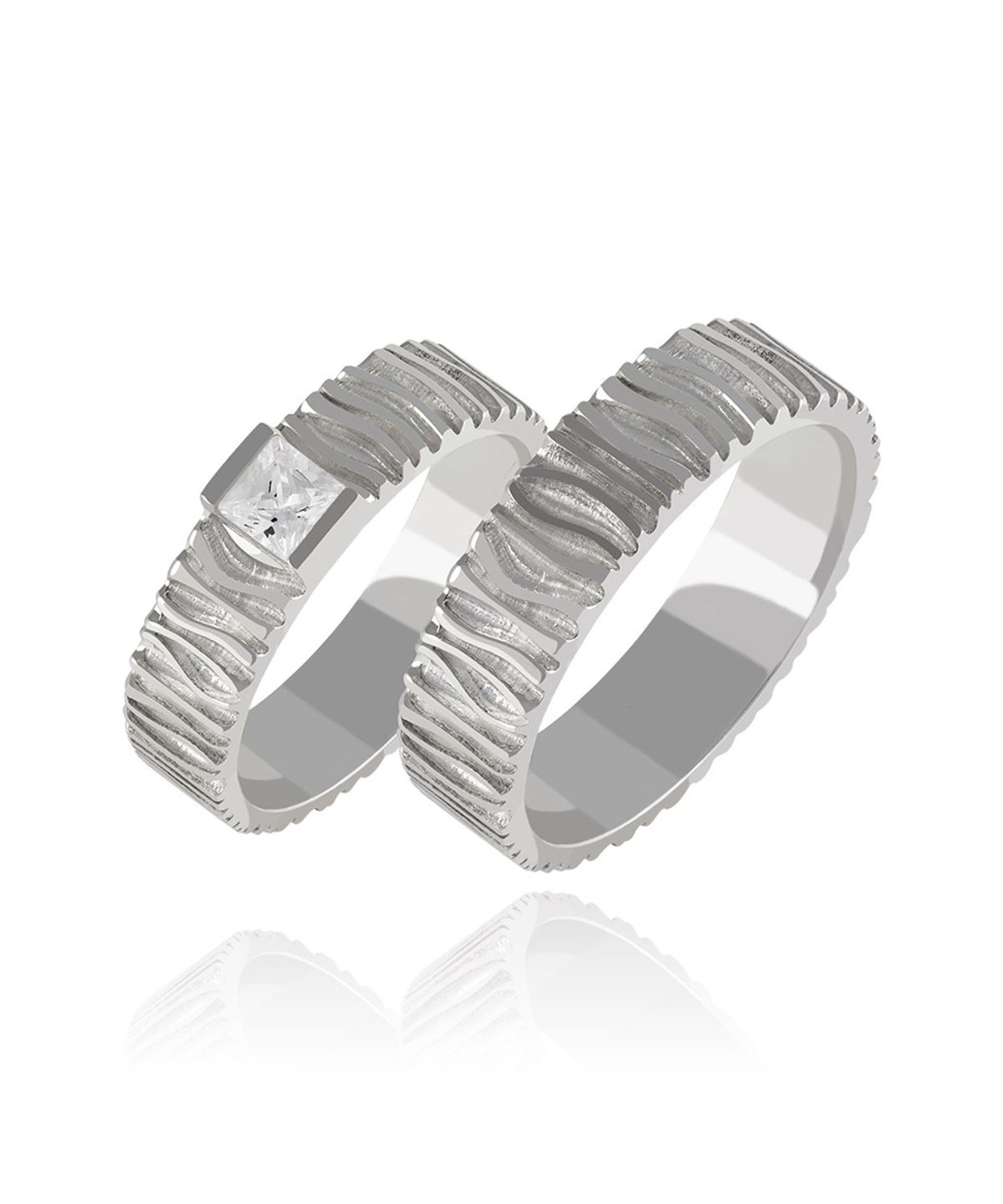 엘렌쥬얼리(HELENE JEWELRY) 실버 Silver 925 토스카나 라인 커플 링 은 반지