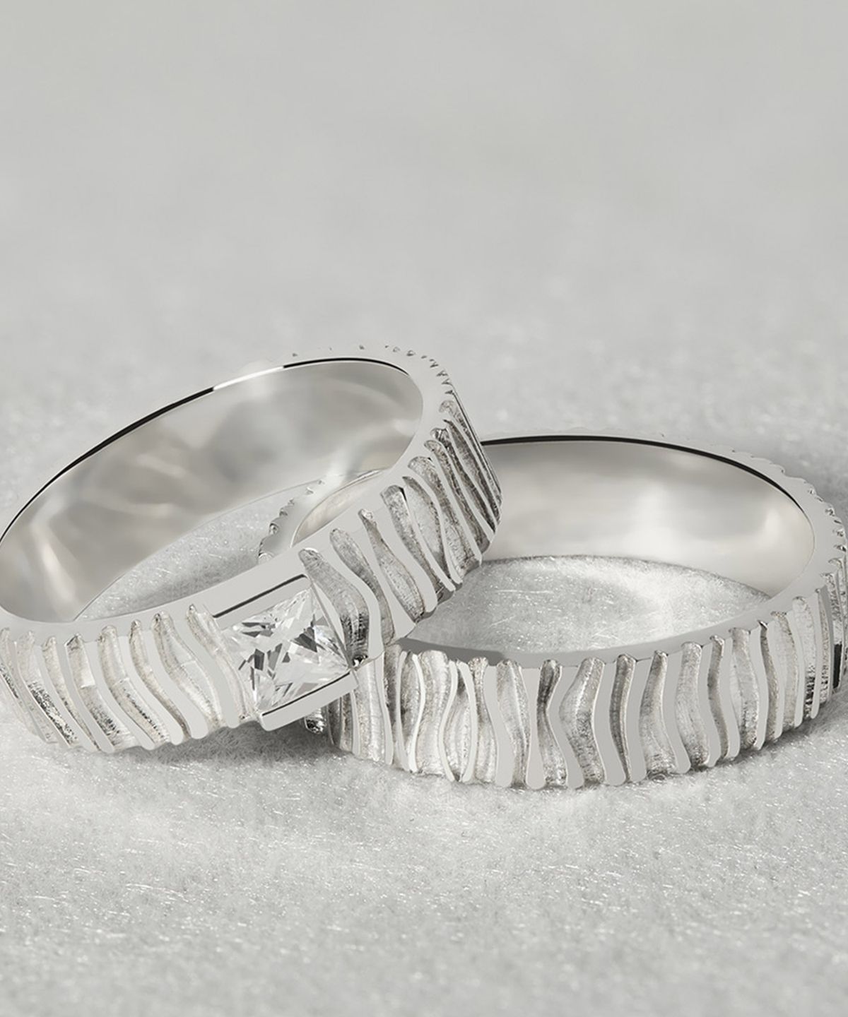 엘렌쥬얼리(HELENE JEWELRY) 실버 Silver 925 토스카나 라인 커플 링 은 반지
