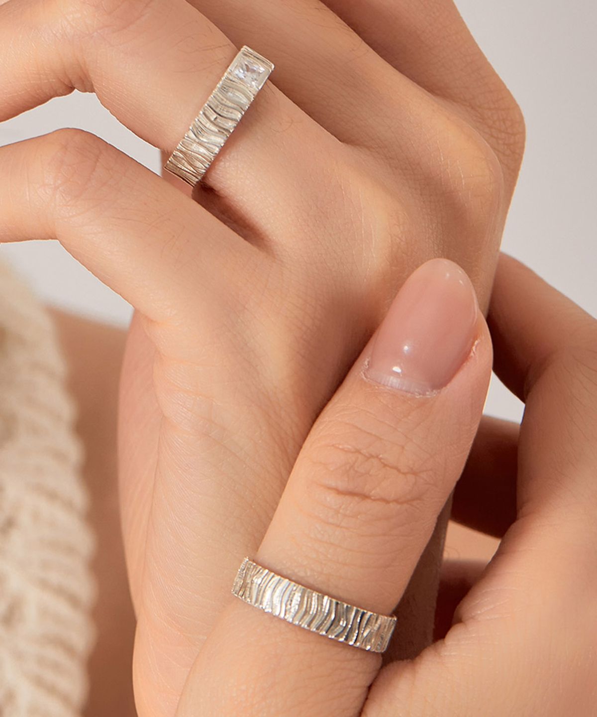 엘렌쥬얼리(HELENE JEWELRY) 실버 Silver 925 토스카나 라인 커플 링 은 반지