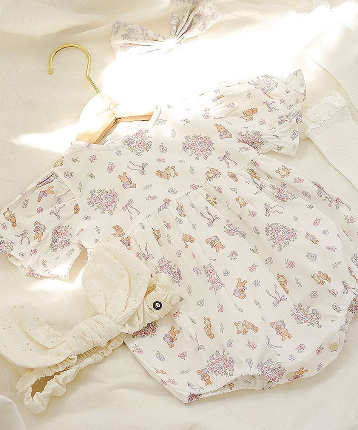 아림클로젯(ARIMCLOSET) 귀여운 아기 토끼의 신나는 하루 - 아기 여름 바디슈트