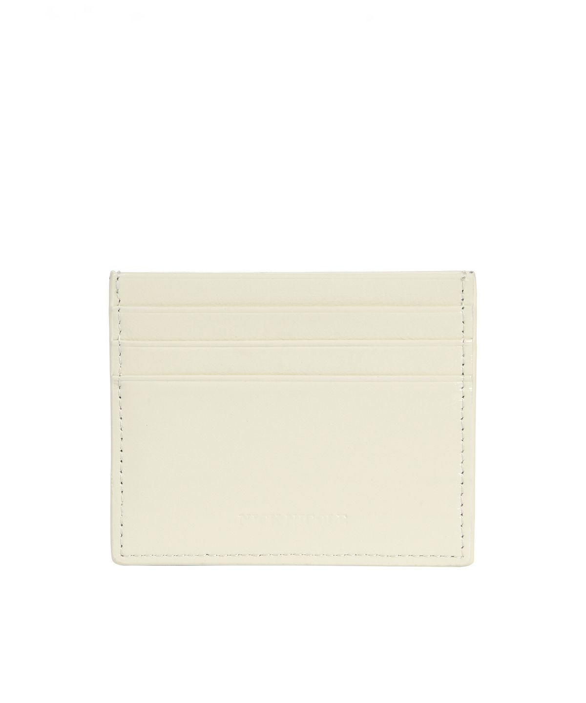 닉앤니콜(NICK&NICOLE) METAL RIVET LEATHER CARD WALLET_CREAM