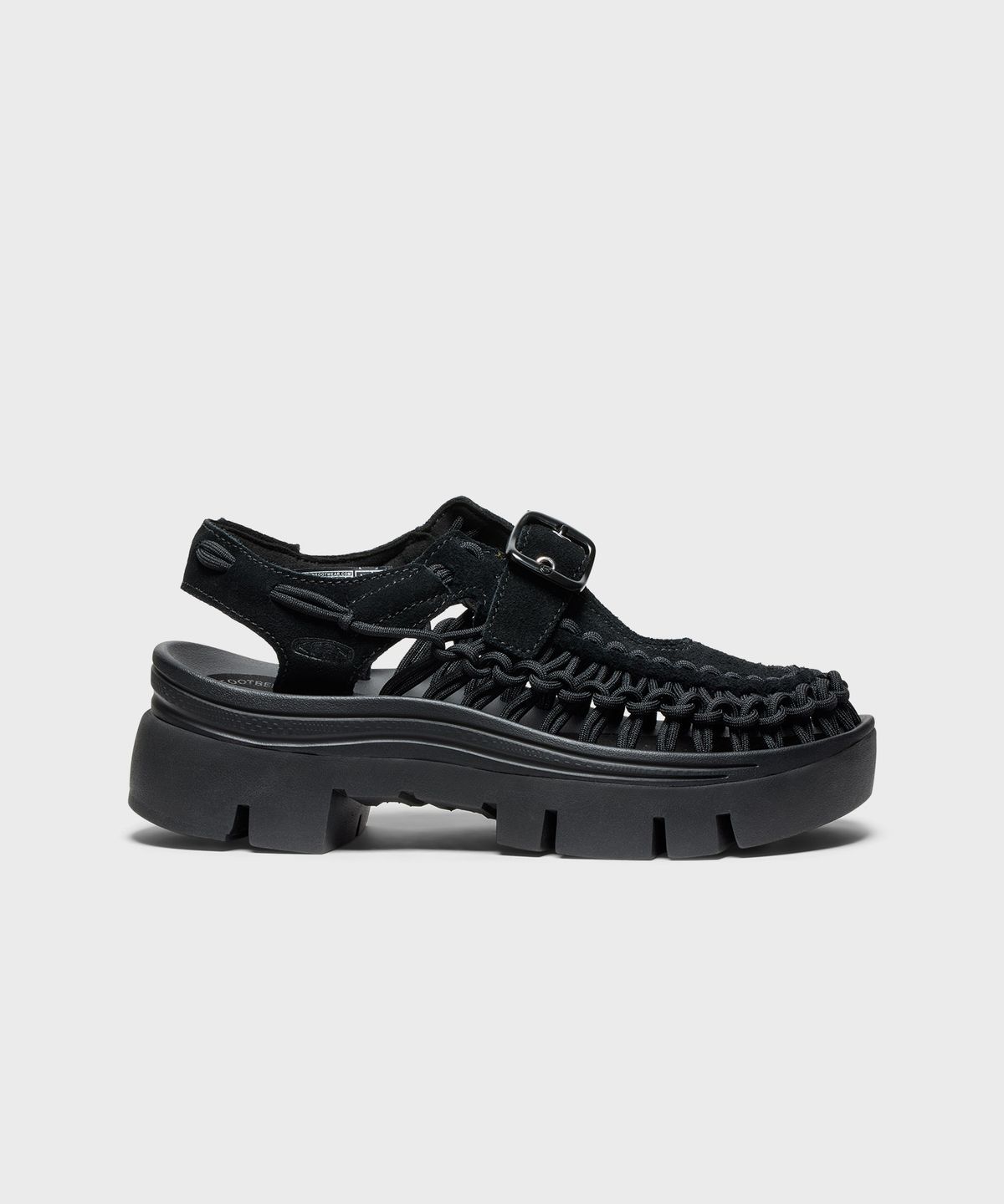 킨(KEEN) 유니크 플랫폼 메리제인 샌들 남여공용 Black/Black