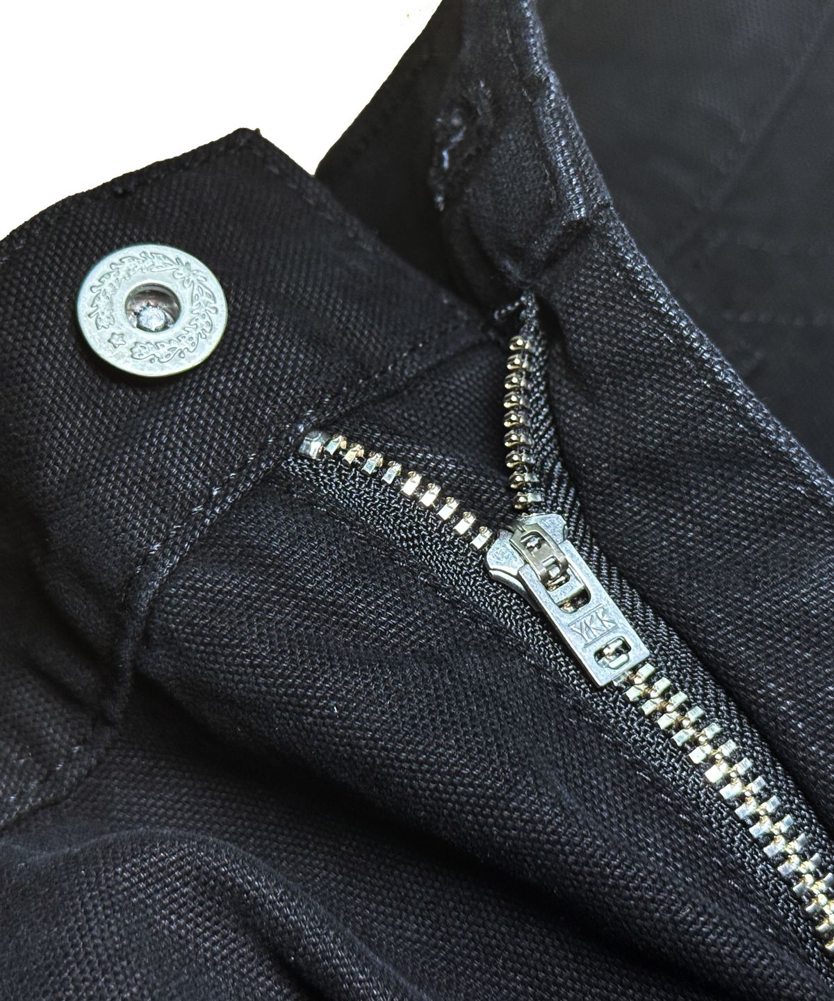 스티그마(STIGMA) WASHED CANVAS CARPENTER BERMUDA PANTS BLACK