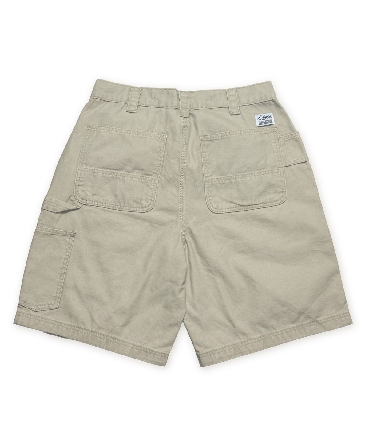 스티그마(STIGMA) WASHED CANVAS CARPENTER BERMUDA PANTS BEIGE