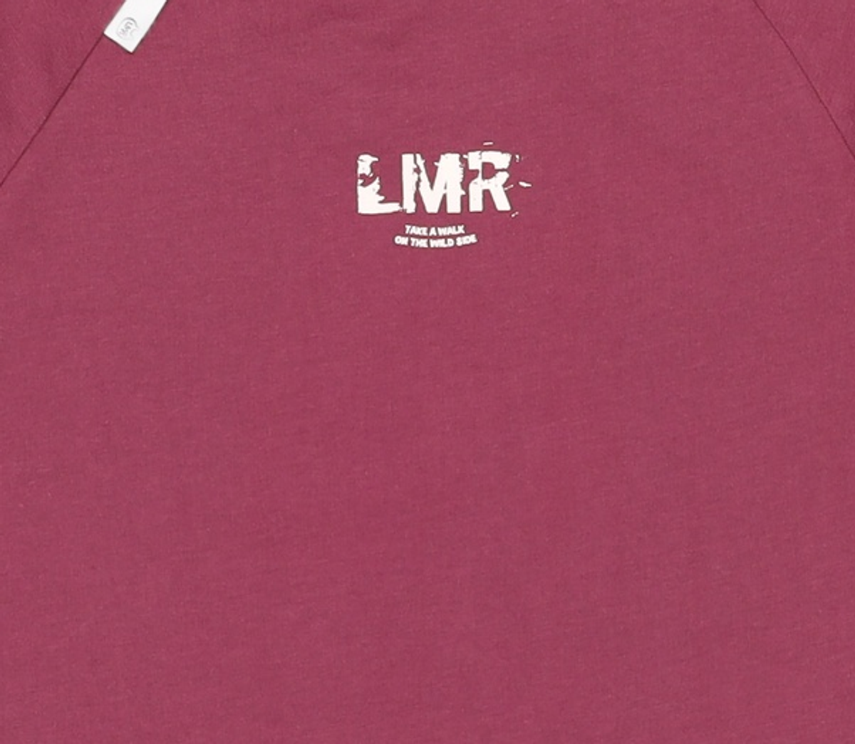 엘엠알(LMR) 넘버 레터링 크롭 링거 티셔츠 PLUMBERRY FREE