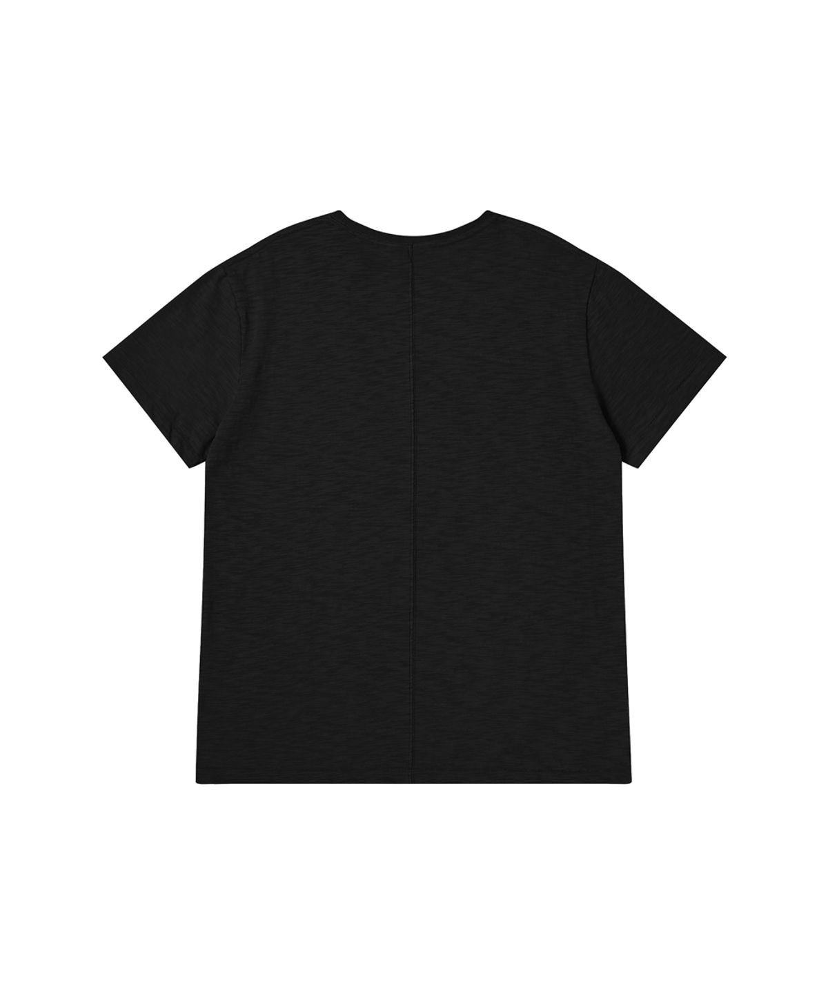 러드(LLUD) Core slub T-shirt Black