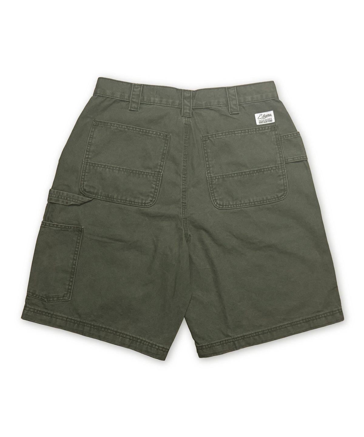 스티그마(STIGMA) WASHED CANVAS CARPENTER BERMUDA PANTS KHAKI