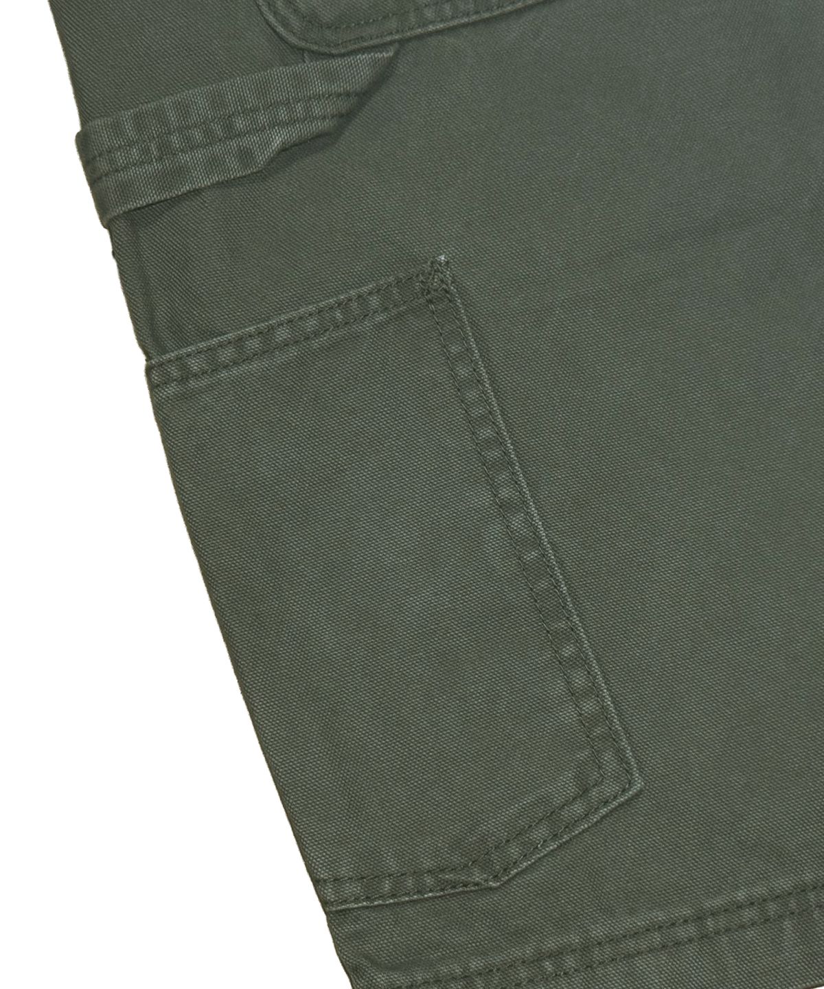 스티그마(STIGMA) WASHED CANVAS CARPENTER BERMUDA PANTS KHAKI